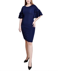 Ny Collection Bolero Sleeve Body Con Dress