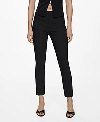 Mango Women's Crop Skinny Pants