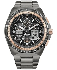 Citizen Eco-Drive Men's Automatic Promaster Air Limited Edition Skyhawk A-t Gray-tone Stainless Steel Watch 46mm