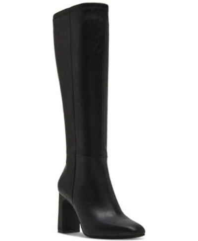 Madden Girl Wisee Block Heel Knee High Dress Boots Regular Wide Calf