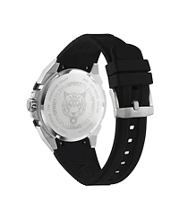 Plein Sport Men's Urban Pulse 3 Hand Date Quartz Black Silicone Strap 47mm