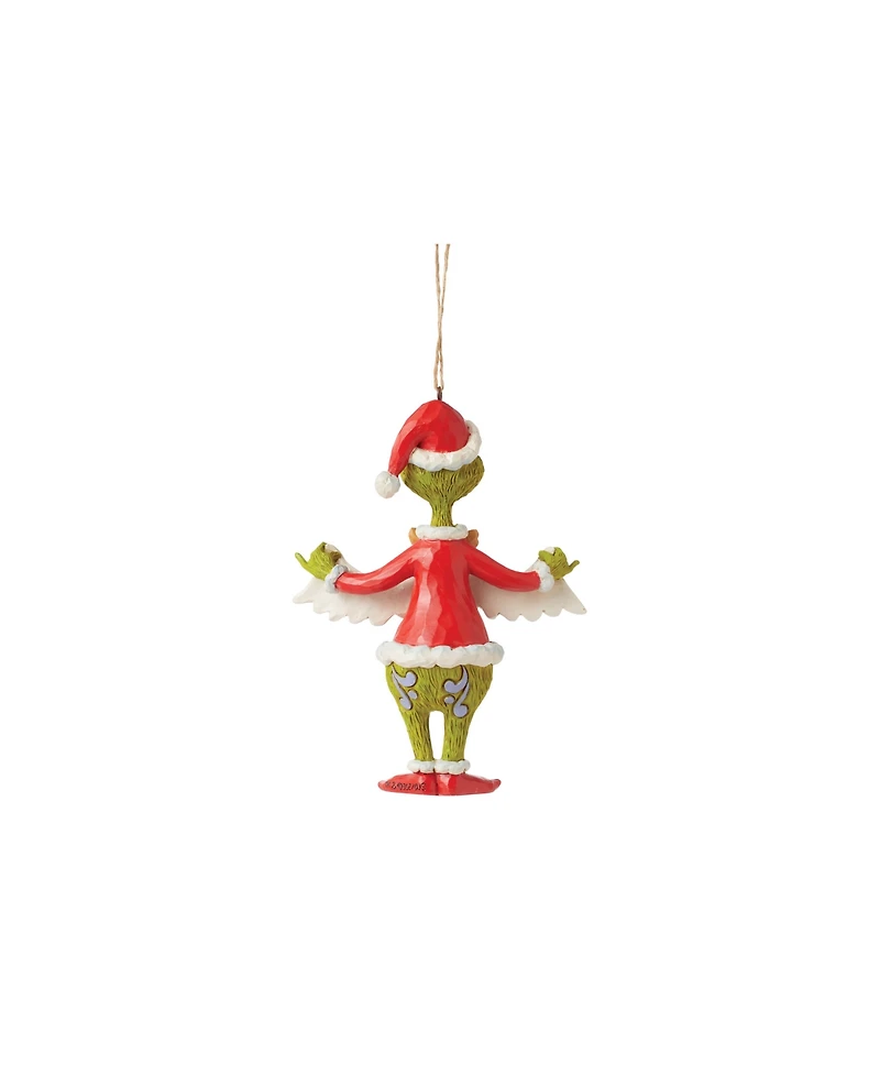 Jim Shore Grinch Holding Merry Christmas Banner Ornament