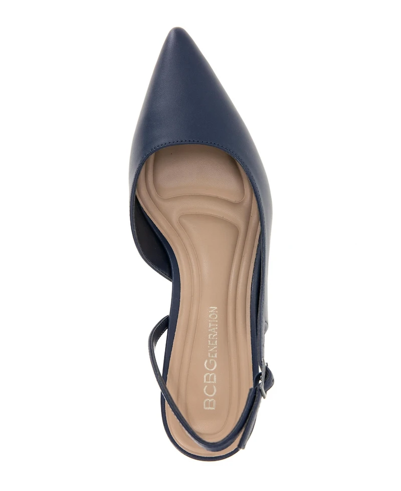 BCBGeneration Women's Kittie Kitten Heel Sling Back Pumps