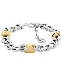 Tommy Hilfiger Two-Tone Studded Chain Bracelet