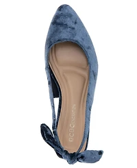 BCBGeneration Women's Torna Velvet Slingback Block Heel Pumps