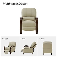Alex Genuine Leather Manual Recliner