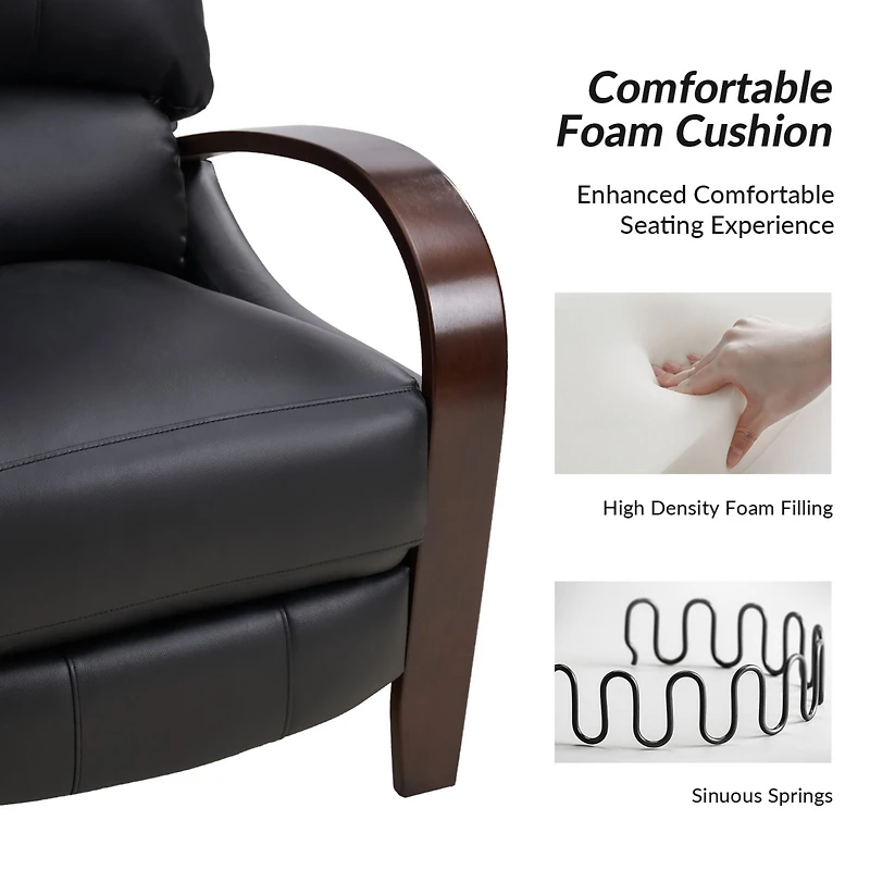 Alex Genuine Leather Manual Recliner