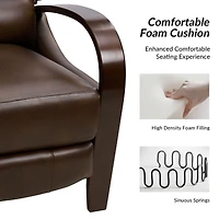 Alex Genuine Leather Manual Recliner