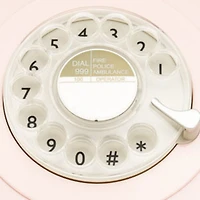 Gpo Retro GPO746RP 746 Desktop Rotary Dial Telephone - Carnation Pink