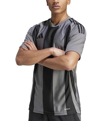 adidas Men's Stripe Logo Jersey T-Shirt