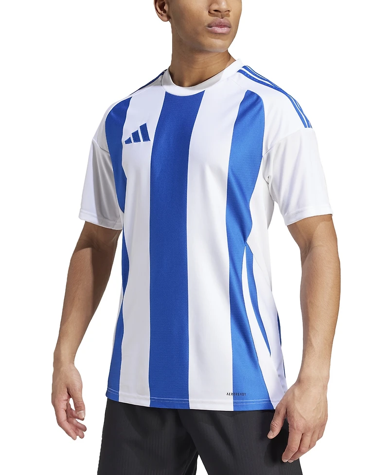 adidas Men's Stripe Logo Jersey T-Shirt