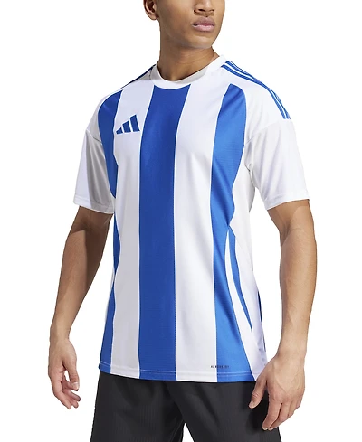 adidas Men's Stripe Logo Jersey T-Shirt