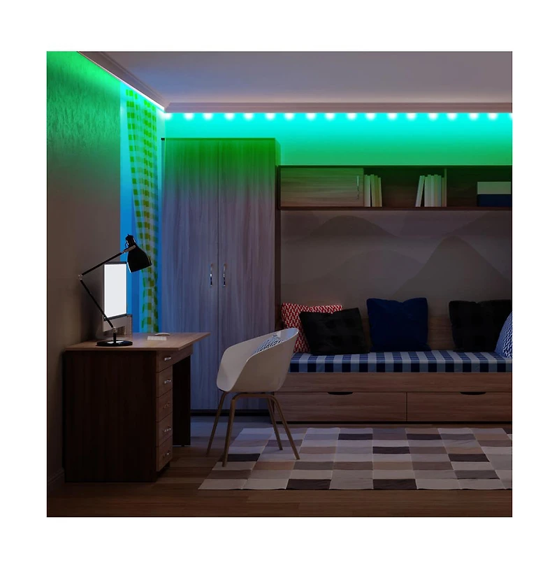 Monster Cable 100ft Multi-Color Led Light Strip with Remote