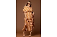 Kiyonna Women's Plus Vienna Kimono Sleeve Long Maxi Dress