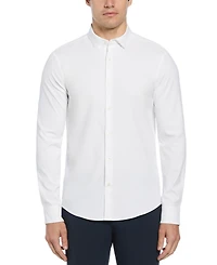 Perry Ellis Men's Slim-Fit Stretch Solid Button-Down Twill Shirt