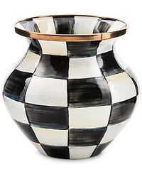 Mackenzie-Childs Courtly Check Enamel Vase