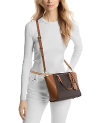 Michael Kors Taryn Logo Small Convertible Top Zip Crossbody