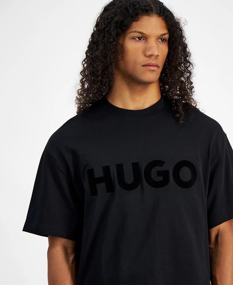 Hugo Boss Men's Oversized Fit Short Sleeve Crewneck Logo T-Shirt