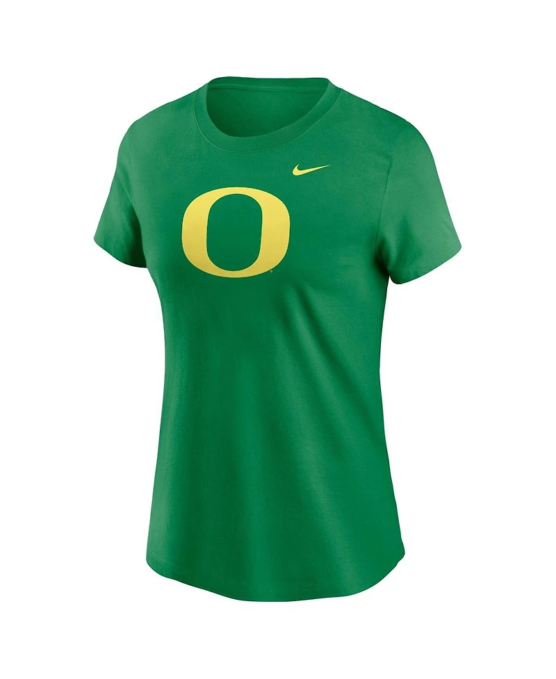 Nike Women's Green Oregon Ducks Primetime Evergreen Logo T-Shirt