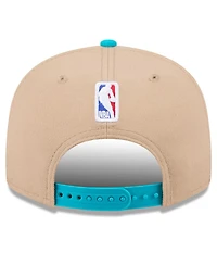 New Era Men's Tan/Teal Charlotte Hornets 2024 Nba Draft 9FIFTY Snapback Hat