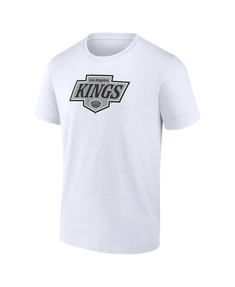 Fanatics Men's White Los Angeles Kings New Primary Logo T-Shirt
