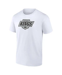 Fanatics Men's White Los Angeles Kings New Primary Logo T-Shirt