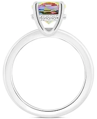 Mystic Topaz Oval Solitaire Ring (3-5/8 ct. t.w.) Sterling Silver (Also Pink Topaz)