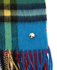 kate spade new york Plaid Mix Multi Yarn Dye Wool Scarf