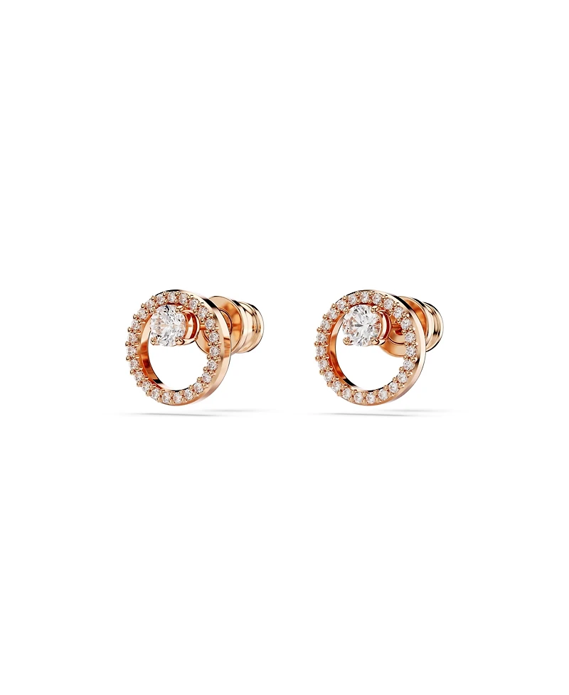 Swarovski Round Cut, White, Constella Stud Earrings