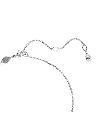 Swarovski Imber Pendant, Round Cut, White, Rhodium Plated Necklace