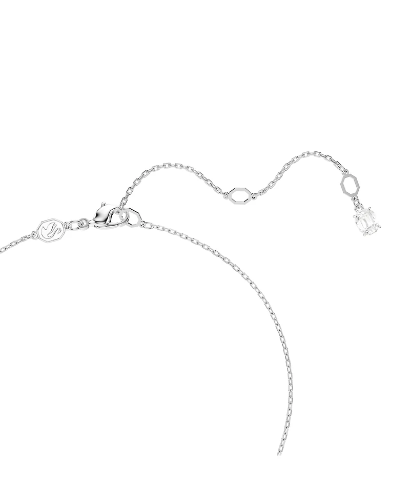 Swarovski Hyperbola Pendant, Mixed Cuts, Twist, White Necklace