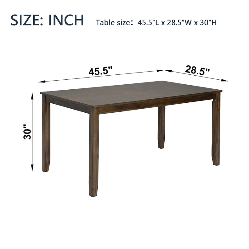 Streamdale Furniture Sleek & Durable Solid Wood Dining Table for Modern Dining Rooms, Table Only