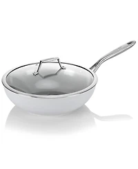 Techef - CeraTerra - 12 Inch Wok/Stir-Fry Pan with Cover