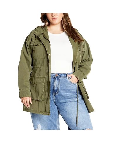 City Chic Plus Size Kenia Parka