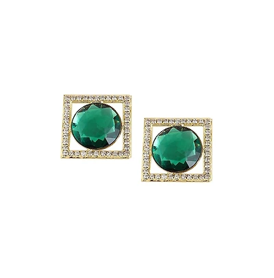 Sohi Women's Frame Drop Earrings