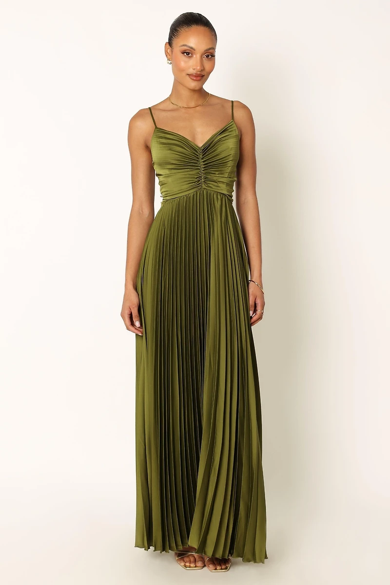 Petal and Pup Women's Naira Pleated Maxi Dress