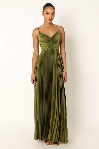 Petal and Pup Women's Naira Pleated Maxi Dress