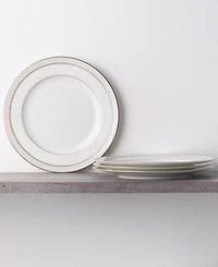 Noritake Montvale Platinum Set of 4 Dinner Plates, Service For 4