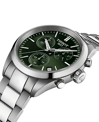 Tissot Men's Swiss Chronograph Pr 100 Stainless Steel Bracelet Watch 40mm