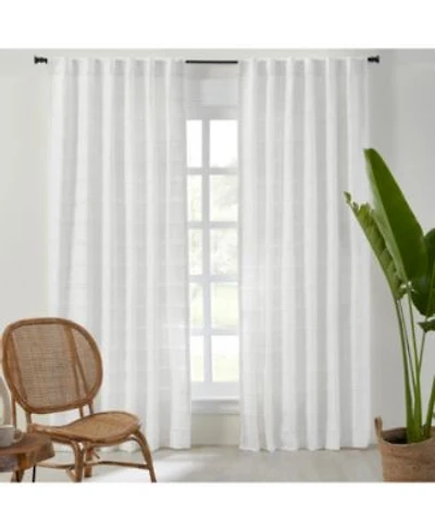 Ihi Home Chambers Linen Curtain Panel Lined With Rod Pocket Hidden Back Tabs