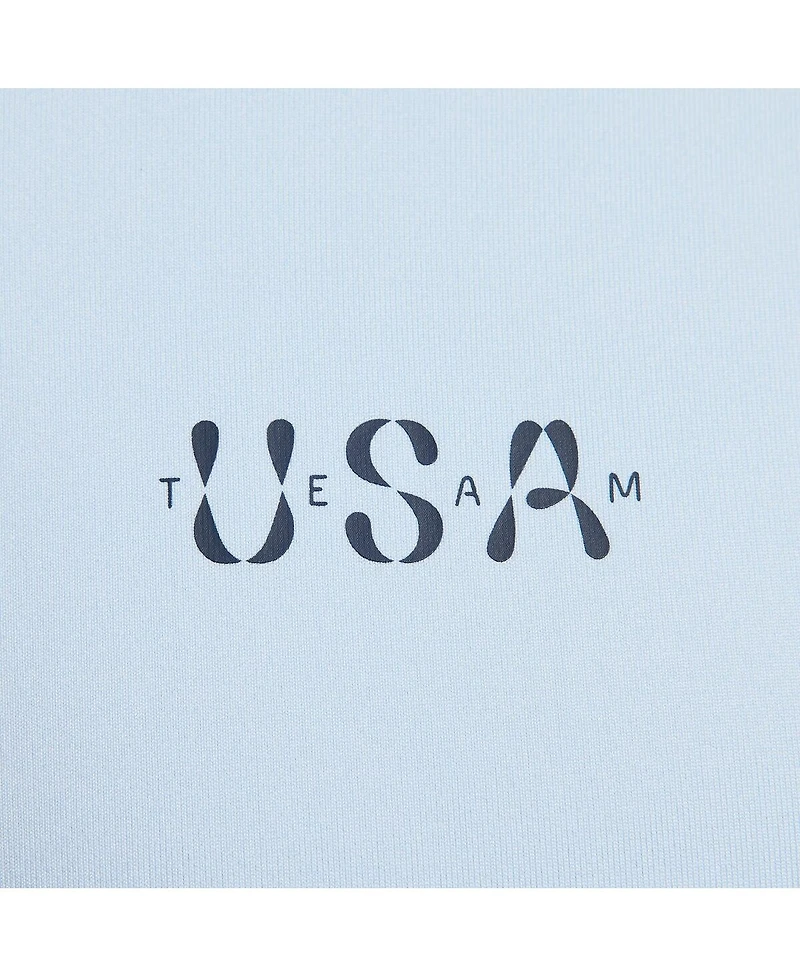 Nike Men's Light Blue Team Usa Tour Performance Polo