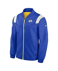 Nike Men's Royal Los Angeles Rams Sideline Coaches Bomber Full-Zip Jacket