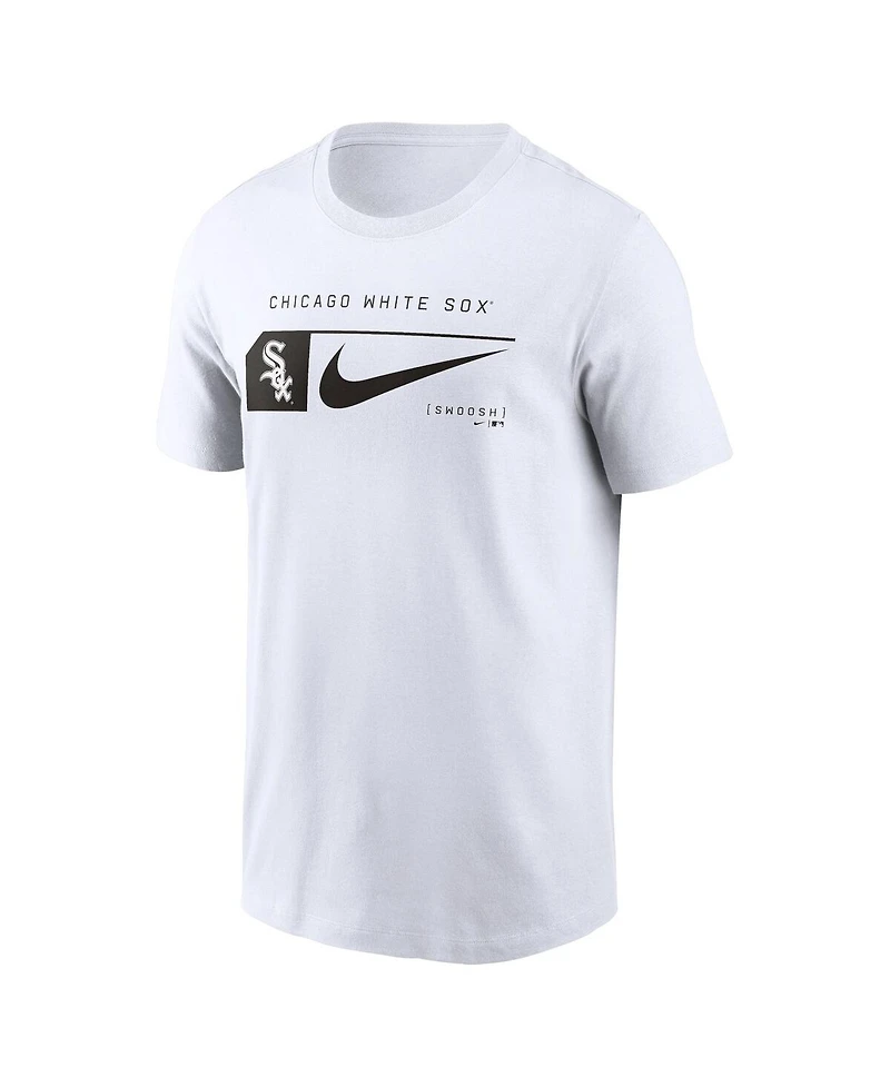 Nike Men's White Chicago White Sox Team Swoosh Lockup T-Shirt