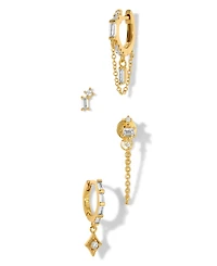 Girls Crew Crystal Golden Era Earring Set