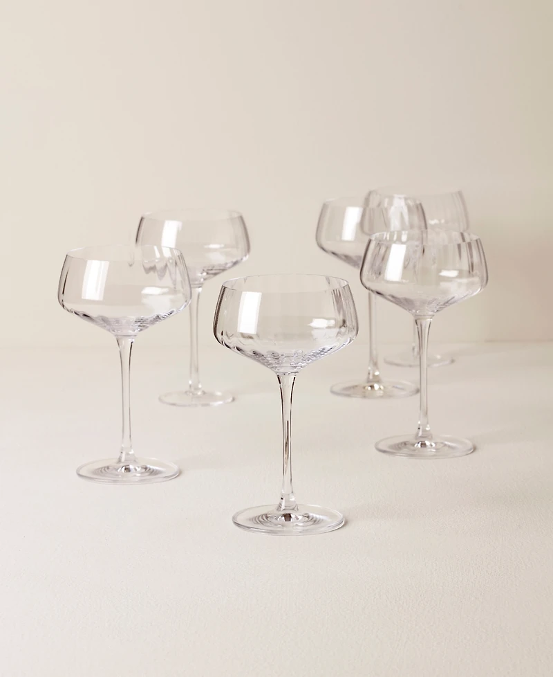 Lenox Tuscany Classics Angled Optic Coupes, Set Of 6