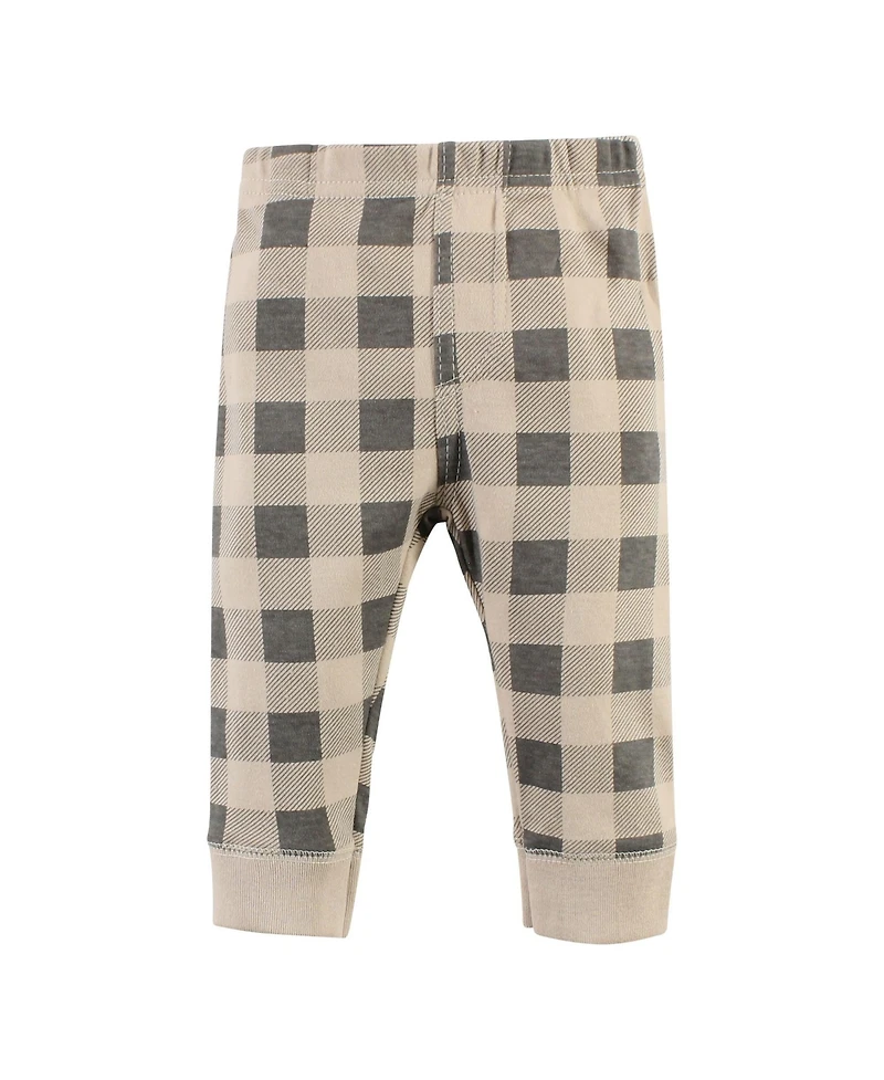 Hudson Baby Boys or Girls, Cotton Essentials Bodysuit, Pants, and Shoes 3Pk