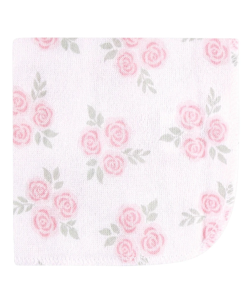 Hudson Baby Girls Rayon from Bamboo Washcloth Bundle