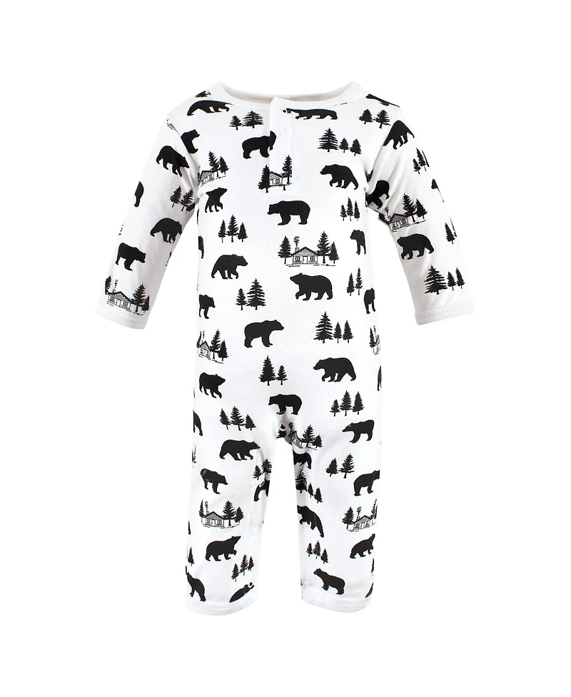 Hudson Baby Boys Unisex Triple Full-Body Suit Pack