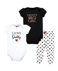 Hudson Baby Girls 2 Bodysuits and Pant