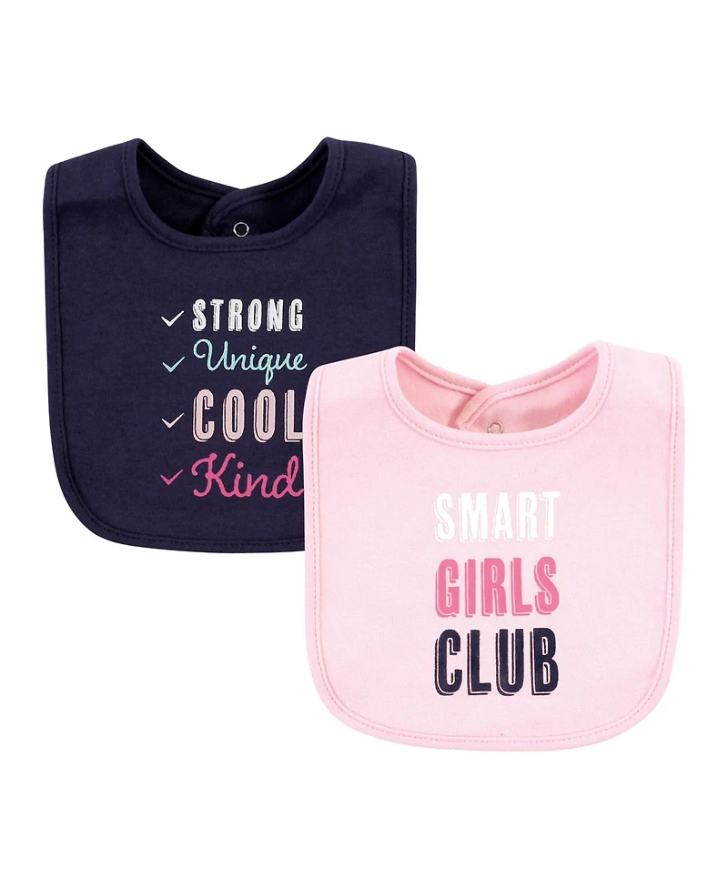 Hudson Baby Girls 10Pk Interlock Bibs